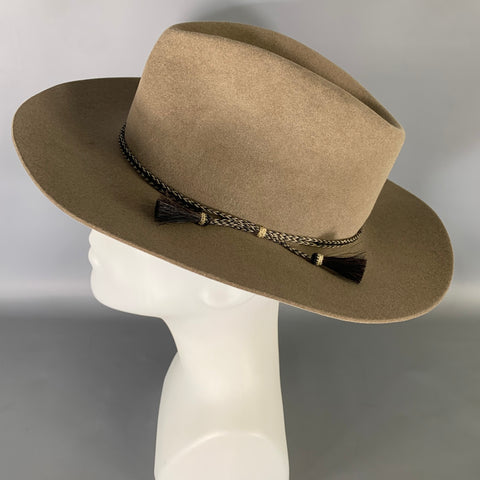 STETSON Size 7.5 Tan Khaki TFUNDF 41328174 Felt Hats