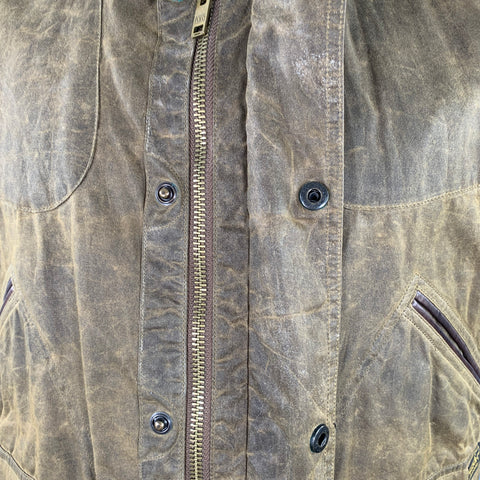 POLO by RALPH LAUREN Size XXL Brown Coated Canvas Vest