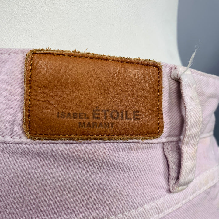 ISABEL MARANT Size L Purple Lavender Cotton Blend 5 Pocket Jeans