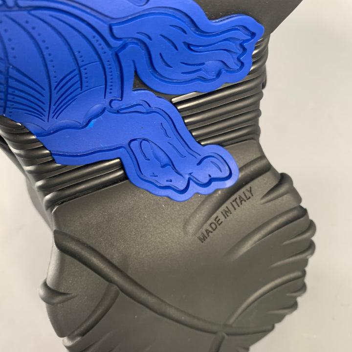 BURBERRY Size 10 Black Leather Sandals