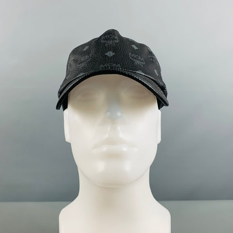 Chapeaux en PVC avec logo gris noir MCM