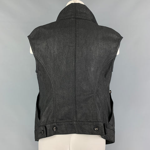 RICK OWENS DRKSHDW Taille XS Gilet sans manches enduit noir