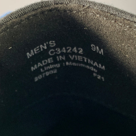COLE HAAN Size 9 Black Grey Waterproof Leather Ankle Boots