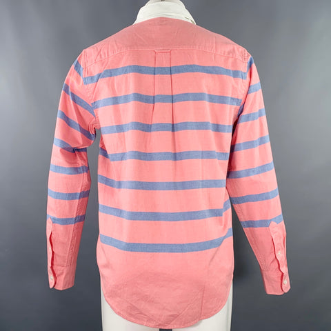 Chemise à manches longues en coton rugby rayée rose et bleue, taille S, d'OCTOBER'S VERY OWN