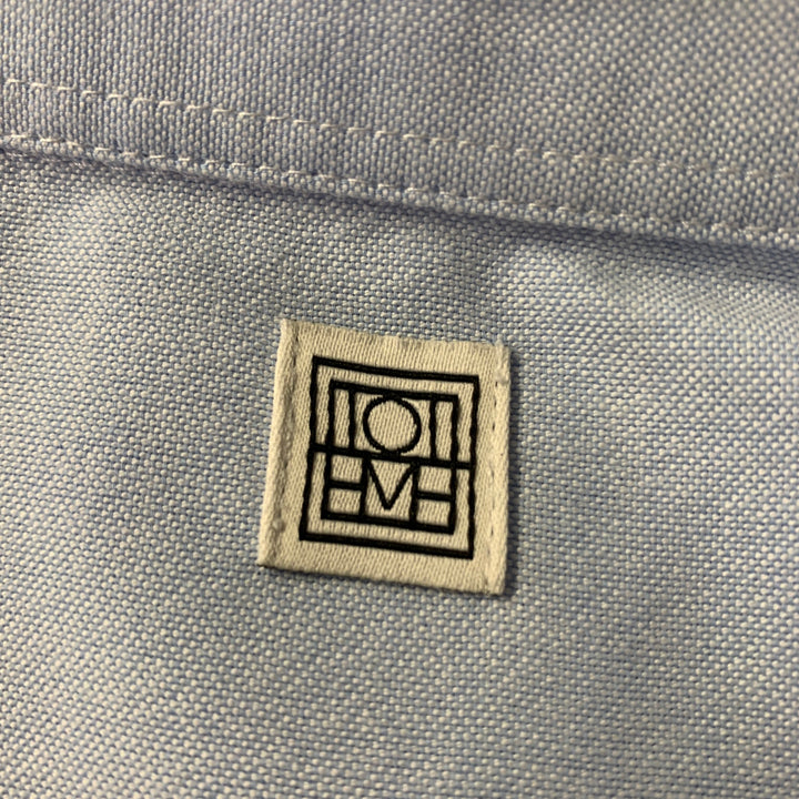 TOTEME Size 10 Blue Cotton Oxford Shirt