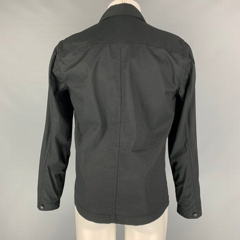 THEORY  Size M Black Zip Snaps Jacket