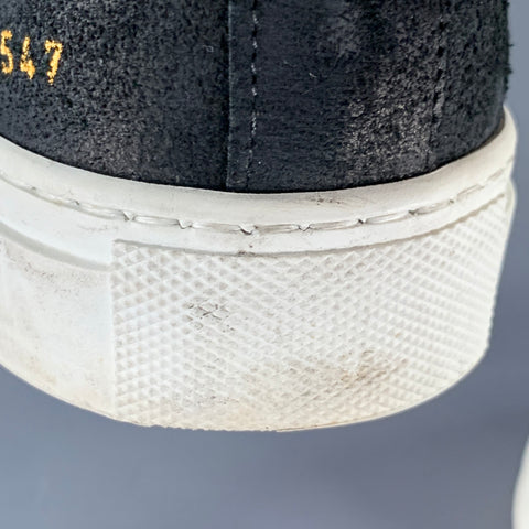 COMMON PROJECTS Size 8 Black Suede Low Top Sneakers