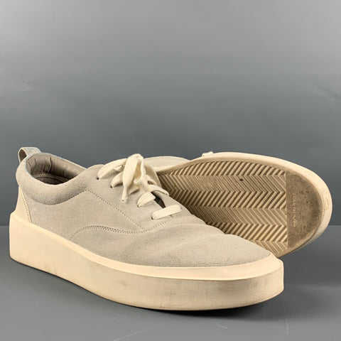 FEAR OF GOD Size 12 Grey Solid Suede Lace Up Sneakers