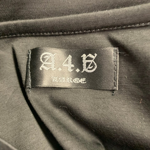A.4.B Size L Black Cotton Oversized Long Sleeve Shirt