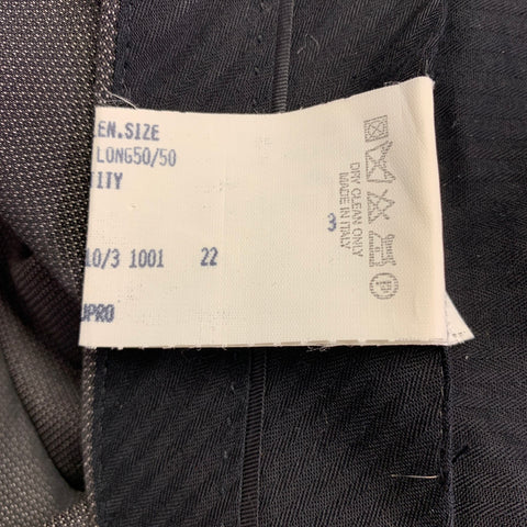 JOHN VARVATOS Size 40 Grey Charcoal Nailhead Wool Single Breasted Suit