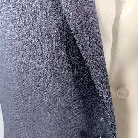 ACNE STUDIOS Pre-AW16 Size 38 Aron J Flannel Navy Wool Single Breasted Sport Coat