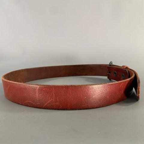 TANNER GOODS Size 34 Burgundy Cognac Leather Belt