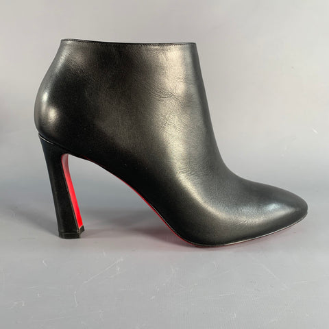 CHRISTIAN LOUBOUTIN Size 11 Black Side Zipper Boots