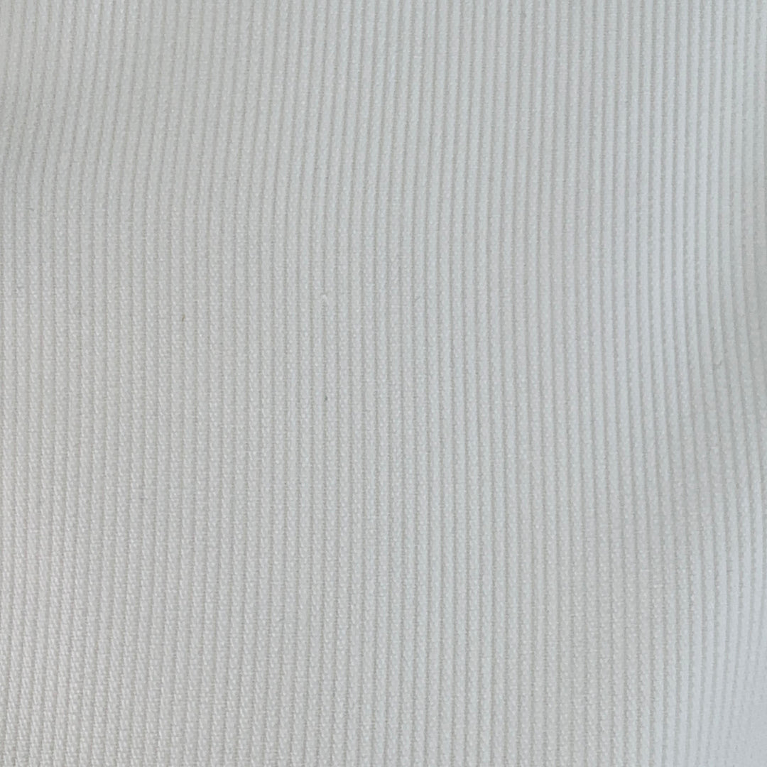 CHLOE Size 6 White Cotton Ribbed Long Sleeve Blouse