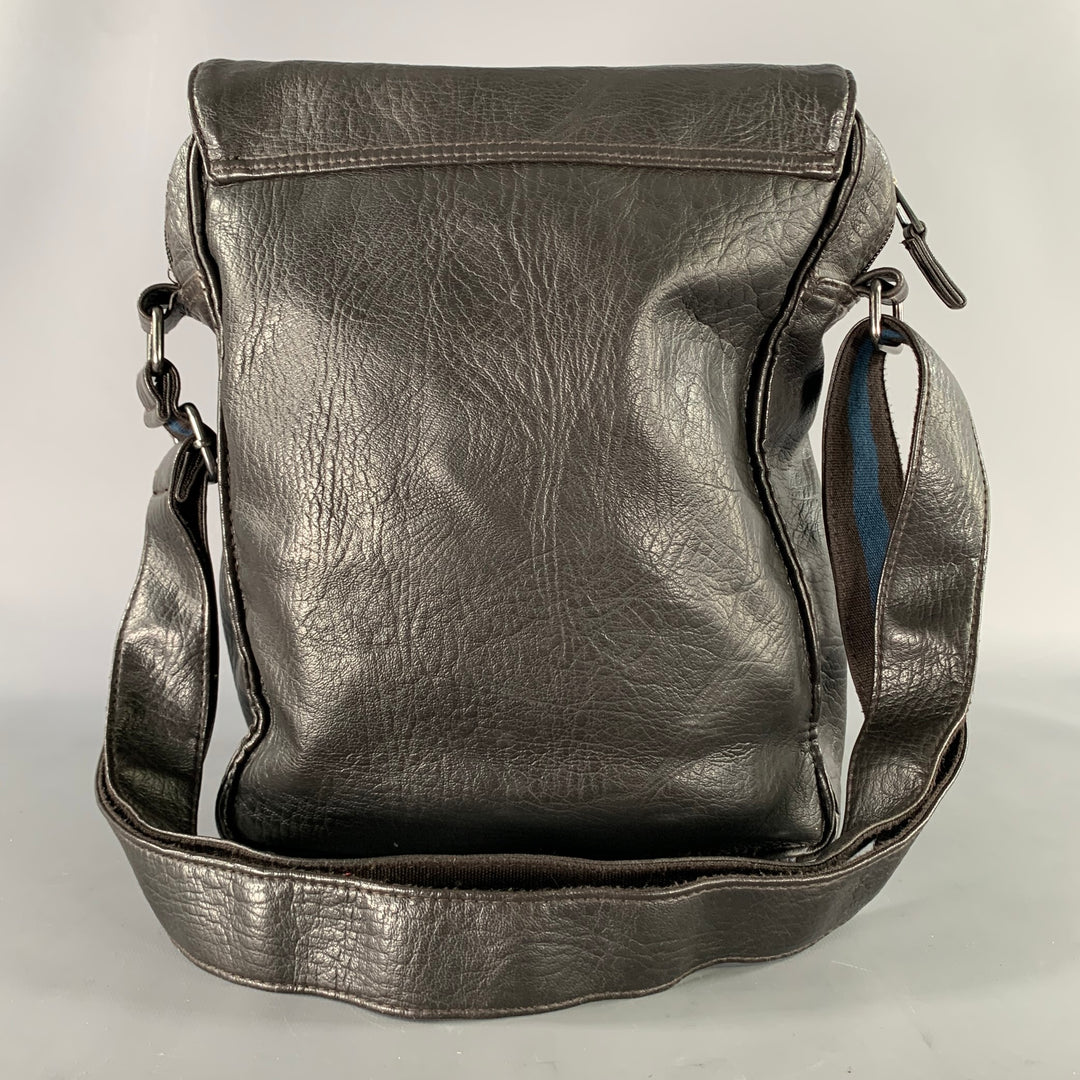 TED BAKER Black Crackled Polyvinyl Handbag