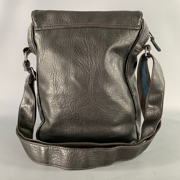 TED BAKER Black Crackled Polyvinyl Handbag