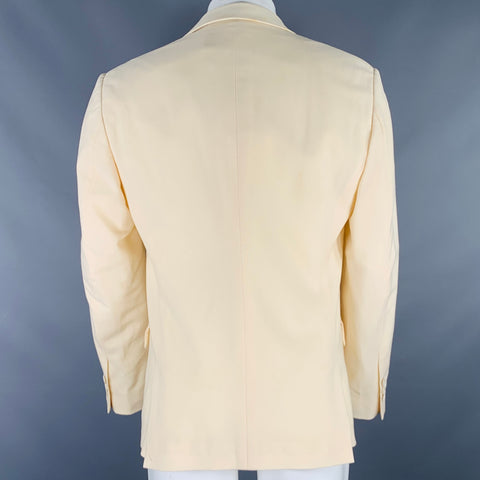 ALEXANDER MCQUEEN Size 40 Beige Wool Single Breasted Sport Coat