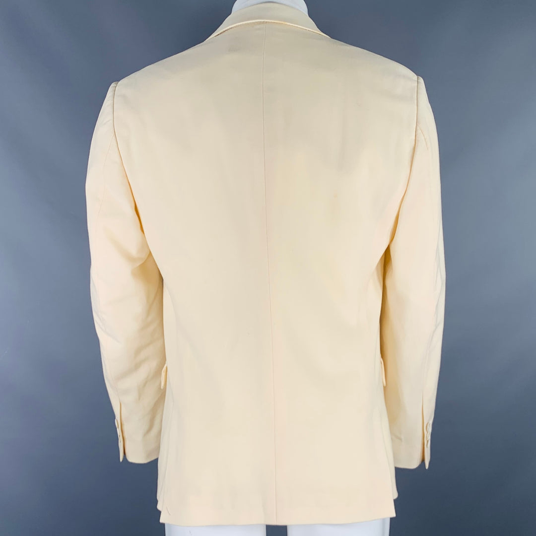 ALEXANDER MCQUEEN Size 40 Beige Wool Single Breasted Sport Coat