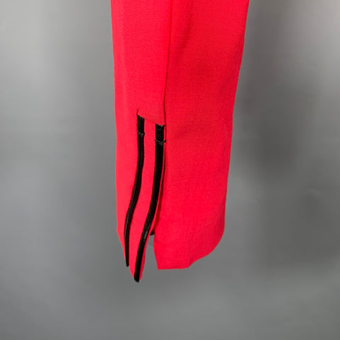 ROBERTO CAVALLI Size 38 Red Raspberry Wool Blend Sport Coat