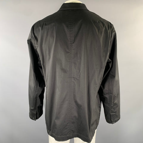 RAG & BONE Chest Size XXL Black Cotton Blend Chore Coat