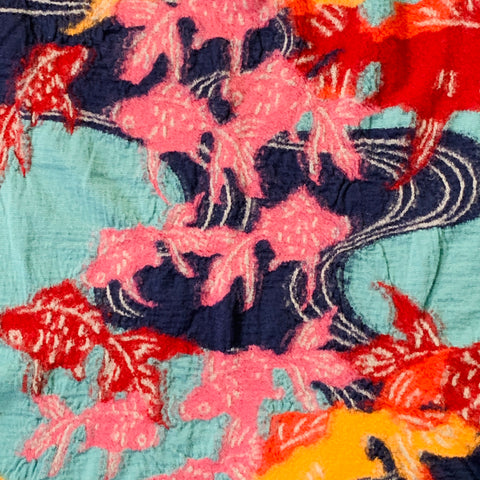 KAPITAL Multi Color Fish Wool Scarf