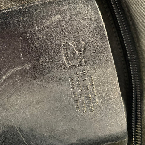 IL BISONTE Black Leather Cross Body Handbag