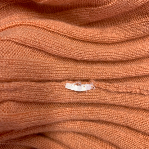 ST. JOHN Size S Orange Ribbed Sleeveless Casual Top