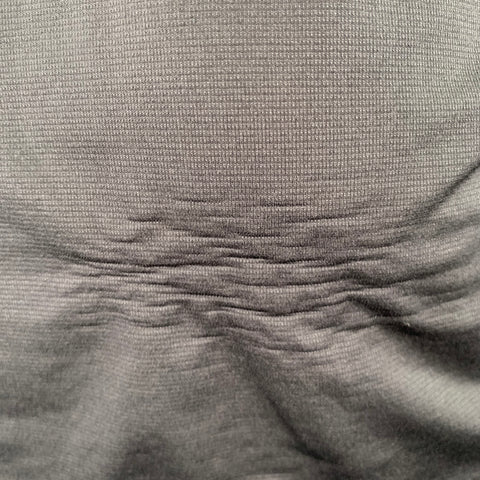 SATISFY Size M Black Graphic Crew Neck Running Pullover