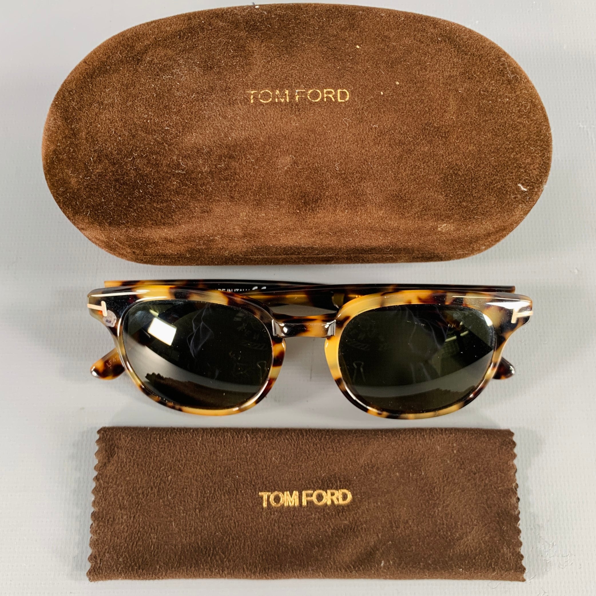 TOM FORD Frank Brown Tortoiseshell Acetate Sunglasses – Sui