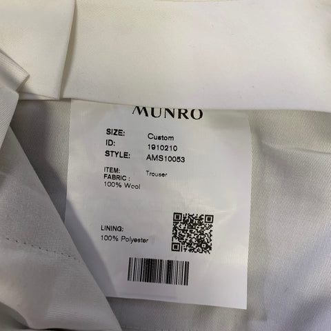 ATELIER MUNRO Size 32  Light Grey Wool Slim Fit Dress Pants