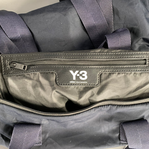 Y-3 Size One Size Navy Solid Nylon Backpack Bags