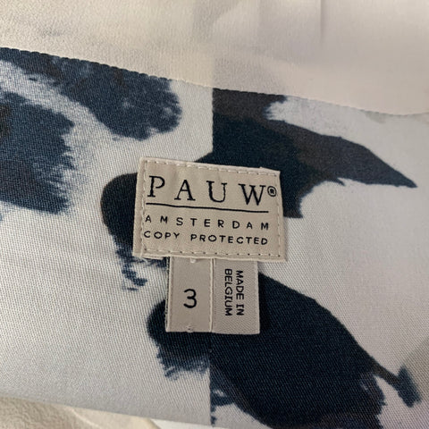 PAUW Size 3 Water Color Brush Strokes Knee-Length Skirt