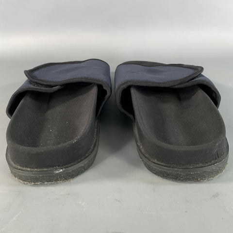 JAMES PERSE Size 11 Navy Black Solid Slide Sandals