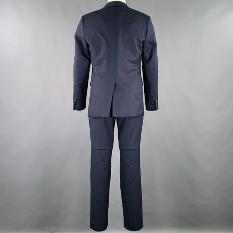 THEORY Size 38 Navy Wool Single Breasted Suit
