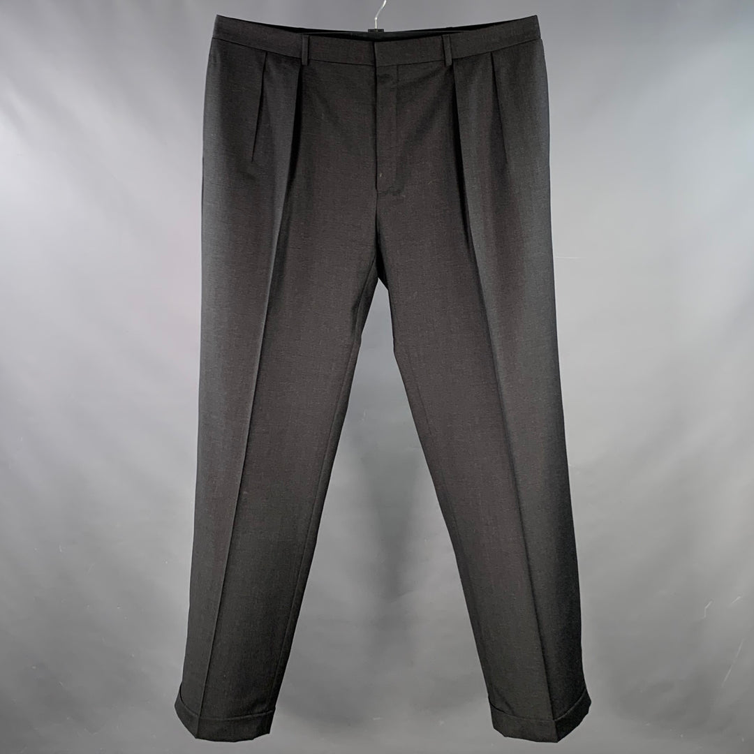 POLO by RALPH LAUREN Size 40 Grey Charcoal Virgin Wool Pleated Dress P –  Sui Generis Designer Consignment