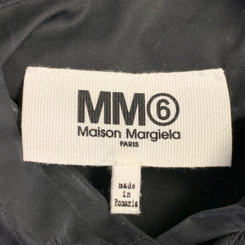 MM6 MAISON MARGIELA Size S Black Cotton Hooded Drawstring Pullover