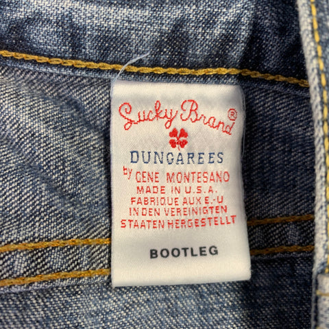 LUCKY BRAND Jean Bootcut en coton bleu à surpiqûres contrastantes, taille 29