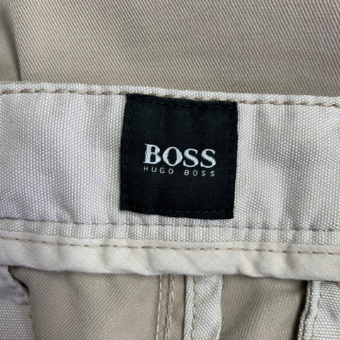 HUGO BOSS Size 30 Beige Cotton Blend Chino Casual Pants