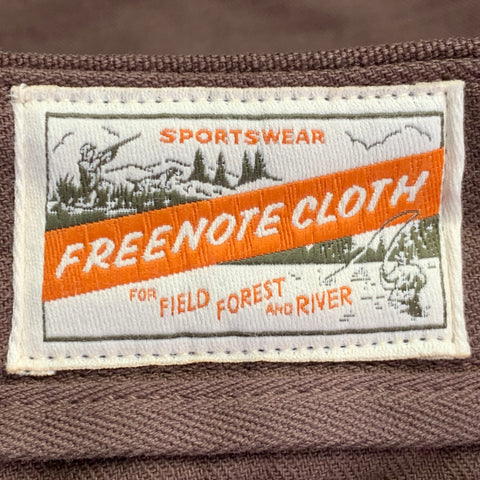 FREENOTE CLOTH Size 38 Brown Cotton Tapered Zip Fly Casual Pants