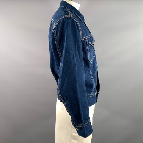 LEVI'S Size L Navy Heather Cotton polyester Dagger Jacket