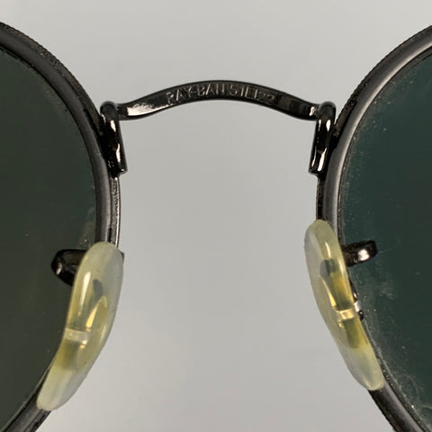 RAY-BAN Round Double Bridge RB 3647-N Black Sunglasses