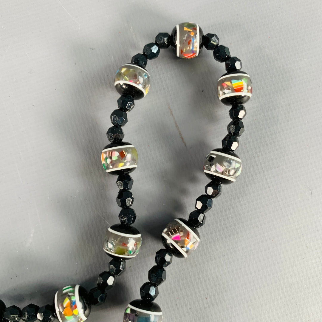 VINTAGE Navy Pink Beaded Sequined Floral Satin Clutch Handbag