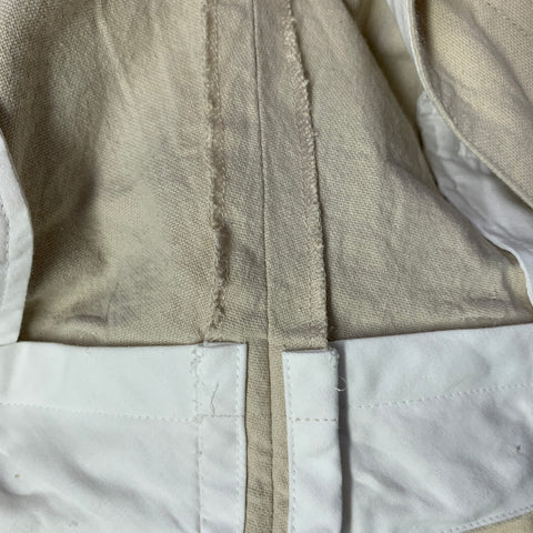 YOHJI YAMAMOTO Size L Beige Cotton Notch Lapel Suit