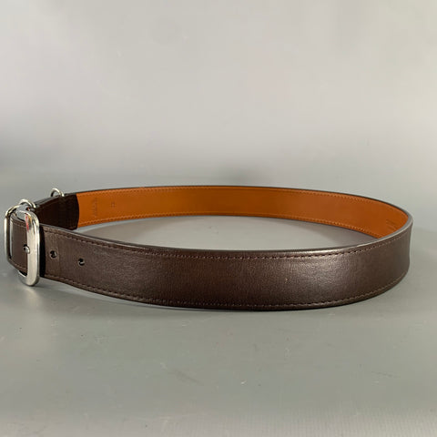 SHINOLA Size 36 Black Leather Belt