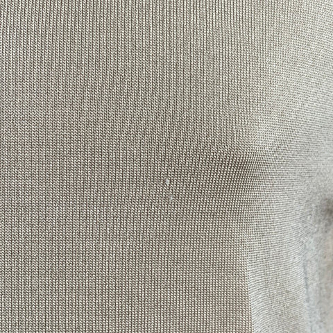 SANDRO Size L Beige Knit Acetate Blend Crew Neck T-shirt