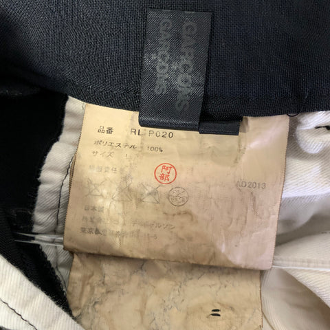 COMME des GARCONS Size 32 Black Polyester Tapered Pants