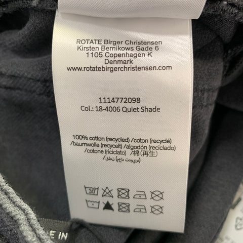 ROTATE Size 28 Dixie Charcoal Grey Twill Cotton Baggy Zip Fly Jeans
