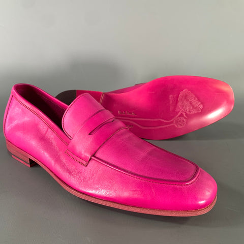 PS by PAUL SMITH Size 7 Pink Leather Slip On Loafers