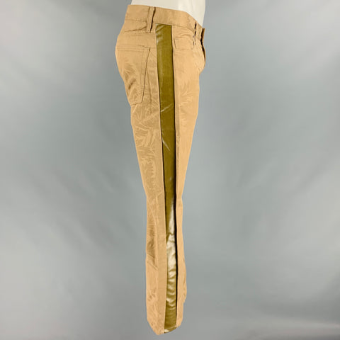 JUNYA WATANABE Size L Beige Damask Cotton Casual Pants