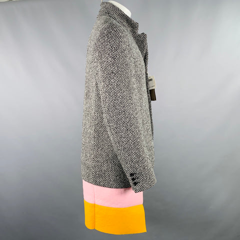 COMME des GARCONS HOMME PLUS Size M Black White Tweed Jacket